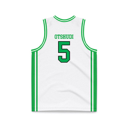 Marshall - NCAA Men's Basketball : Noah Otshudi - White Basketball Jersey-1