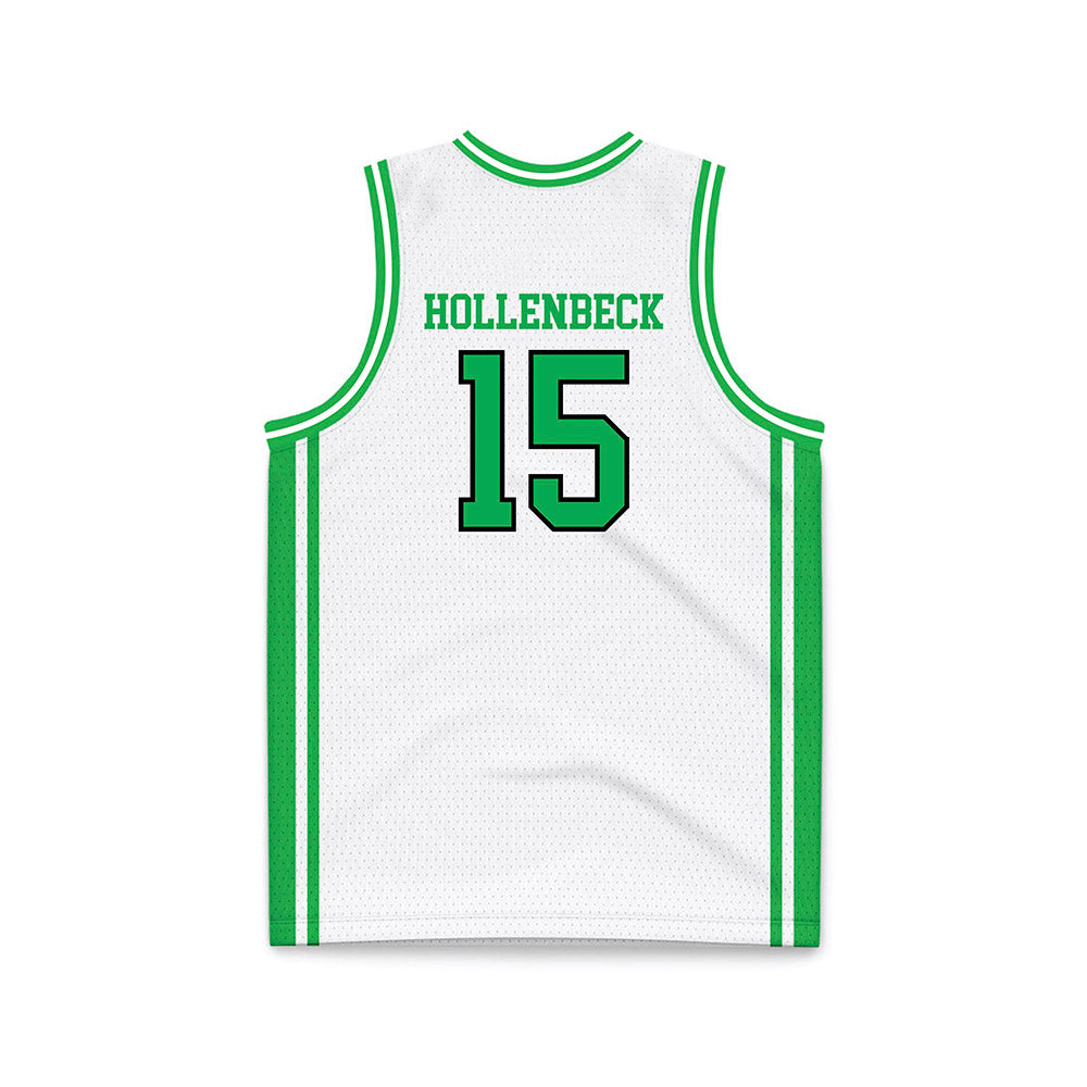 Marshall - NCAA Men's Basketball : Caleb Hollenbeck - White Basketball Jersey-1