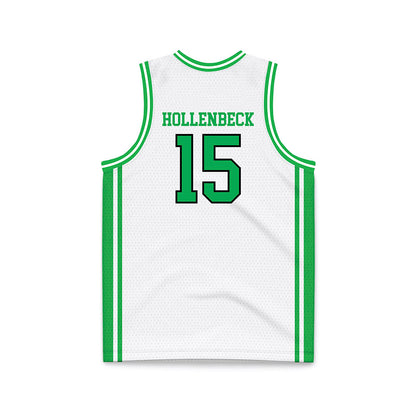 Marshall - NCAA Men's Basketball : Caleb Hollenbeck - White Basketball Jersey-1
