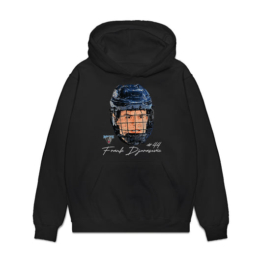 Maine - NCAA Men's Ice Hockey : Frank Djurasevic - Game Face Premium Hooded Sweatshirt-0