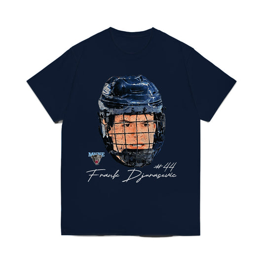 Maine - NCAA Men's Ice Hockey : Frank Djurasevic - Game Face Comfort Colors T-Shirt-0