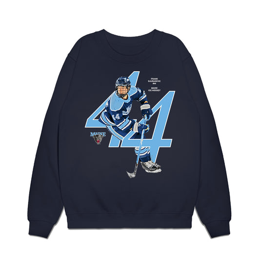 Maine - NCAA Men's Ice Hockey : Frank Djurasevic - Breakthrough Premium Crewneck Sweatshirt-0