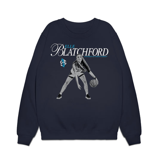 UNF - NCAA Women's Basketball : Elle Blatchford - Graphic Tee Premium Crewneck Sweatshirt-0
