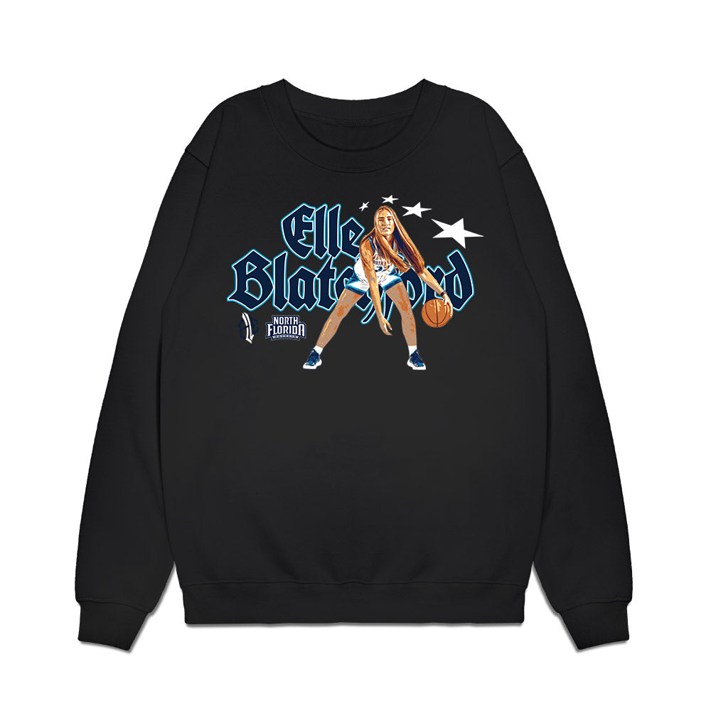 UNF - NCAA Women's Basketball : Elle Blatchford - Graphic Tee Premium Crewneck Sweatshirt-0