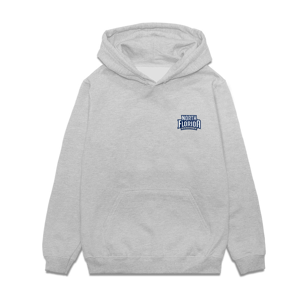 UNF - NCAA Women's Basketball : Elle Blatchford - Graphic Tee Premium Hooded Sweatshirt-0