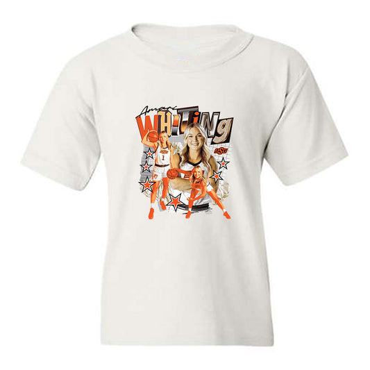 Oklahoma State - NCAA Women's Basketball : Amari Whiting - Collage Youth T-Shirt-0