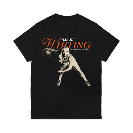 Oklahoma State - NCAA Women's Basketball : Amari Whiting - Legacy Comfort Colors T-Shirt-0