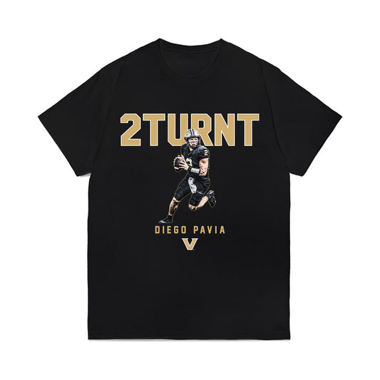 Vanderbilt - NCAA Football : Diego Pavia - 2 Turnt v1 Graphic Comfort Colors T-Shirt-0