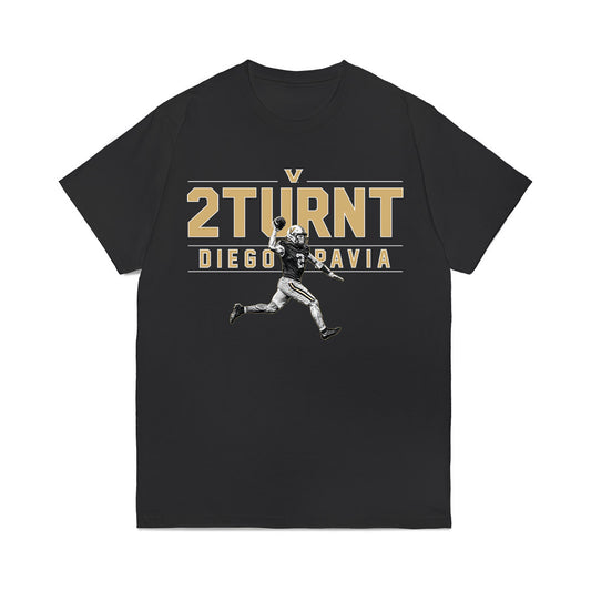 Vanderbilt - NCAA Football : Diego Pavia - 2 Turnt v3 Graphic Comfort Colors T-Shirt-0