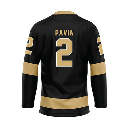Vanderbilt - NCAA Football : Diego Pavia - 2 Turnt Black Hockey Jersey-1