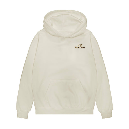 Adelphi - NCAA Men's Basketball : Zakari McQueen - Collage Premium Hooded Sweatshirt-0