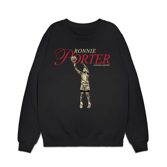 Wisconsin - NCAA Women's Basketball : Ronnie Porter - Premium Crewneck Sweatshirt-0