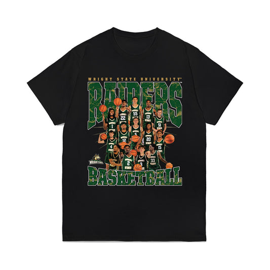 Wright State - NCAA Men's Basketball : - Team Collage Comfort Colors T-Shirt-0
