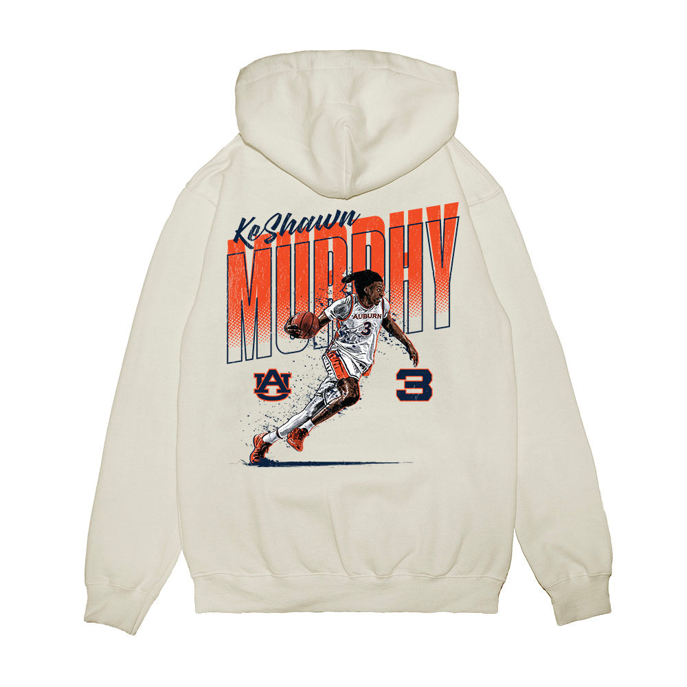 Auburn - NCAA Men's Basketball : KeShawn Murphy - Caricature Premium Hooded Sweatshirt-1