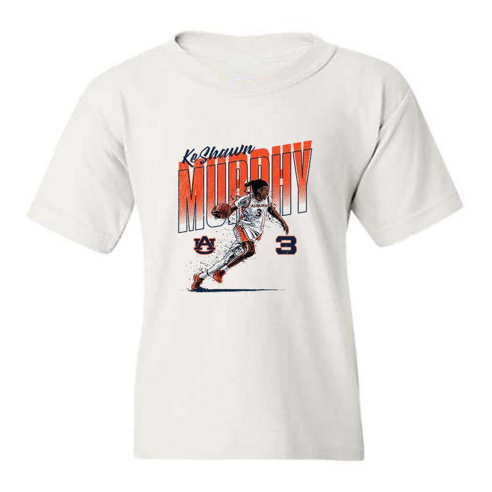 Auburn - NCAA Men's Basketball : KeShawn Murphy - Caricature Youth T-Shirt-0
