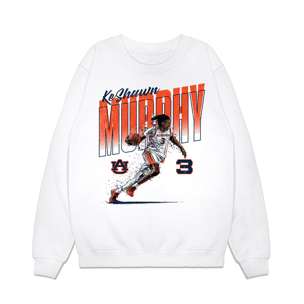 Auburn - NCAA Men's Basketball : KeShawn Murphy - Caricature Premium Crewneck Sweatshirt-0