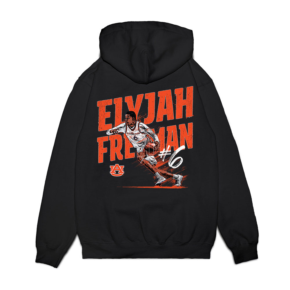 Auburn - NCAA Men's Basketball : Elyjah Freeman - Collage Premium Hooded Sweatshirt-1