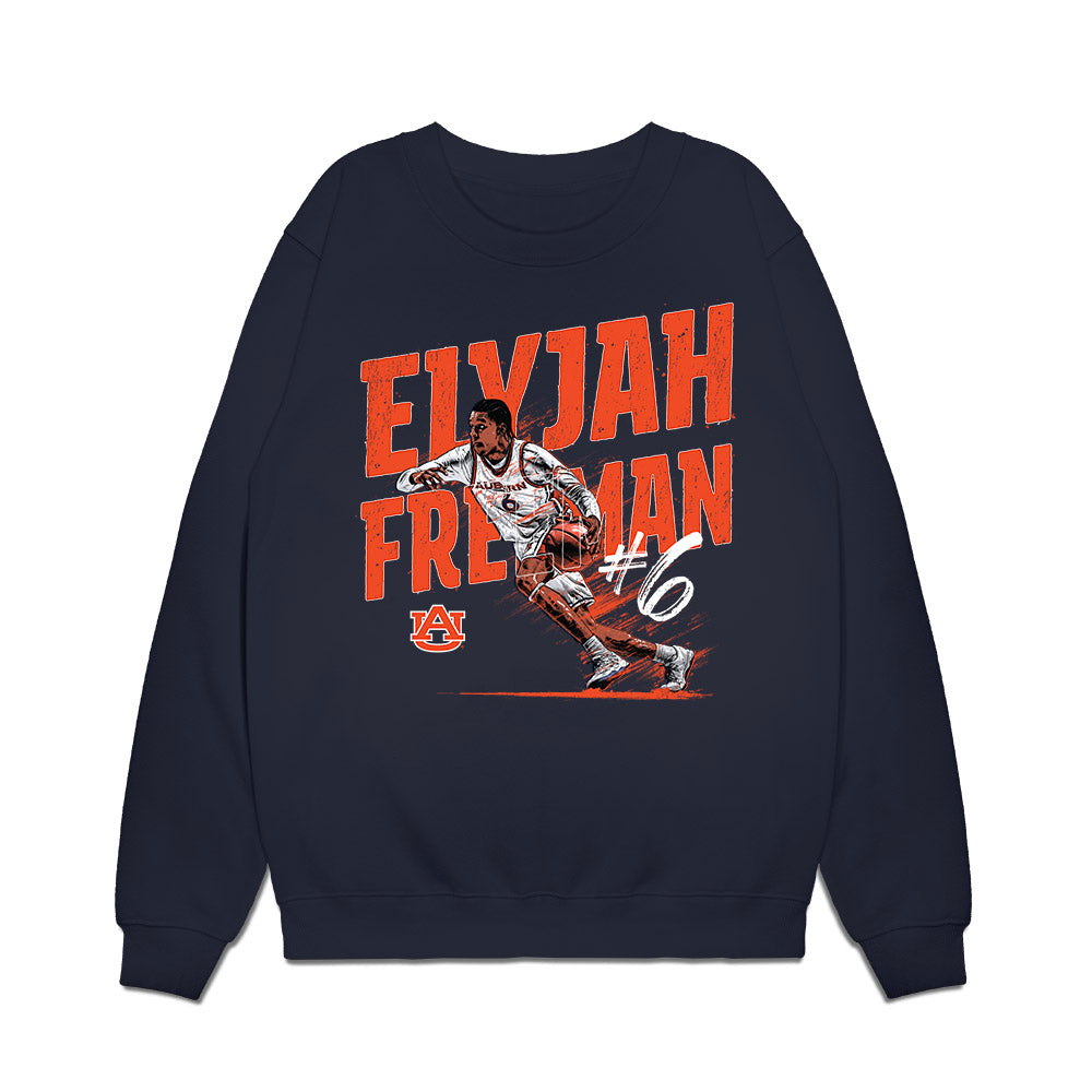 Auburn - NCAA Men's Basketball : Elyjah Freeman - Collage Premium Crewneck Sweatshirt-0