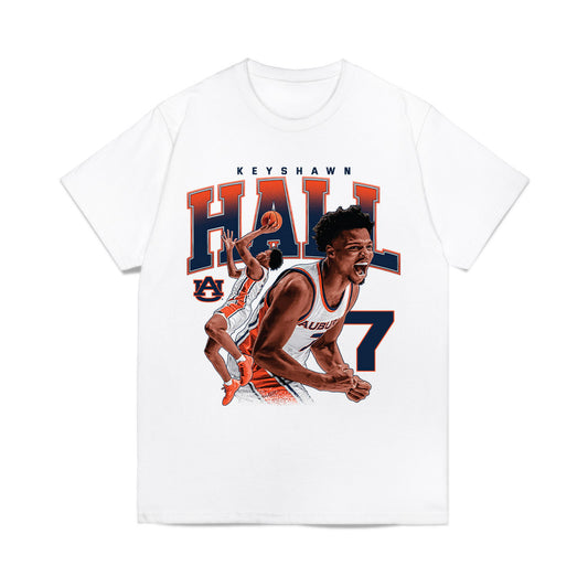 Auburn - NCAA Men's Basketball : Keyshawn Hall - Collage Comfort Colors T-Shirt-0