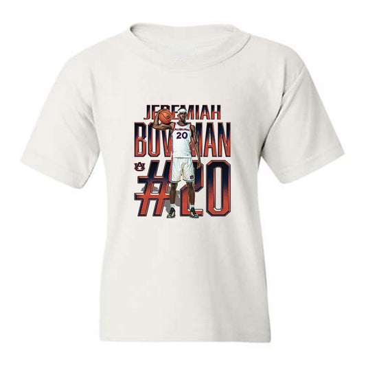 Auburn - NCAA Men's Basketball : Jeremiah Bowman - Collage Youth T-Shirt-0