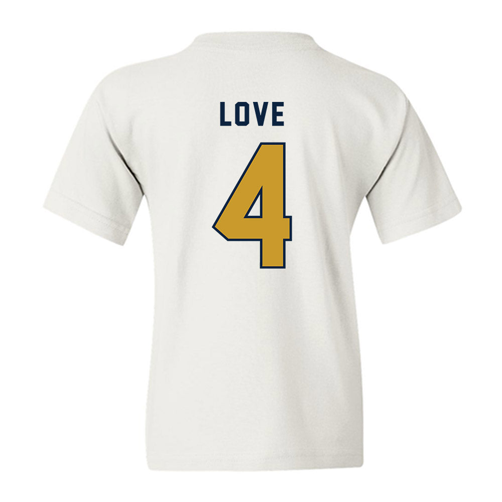 Notre Dame - NCAA Football : Jeremiyah Love - Heisman Finalist Youth T-Shirt-1