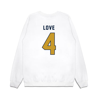 Notre Dame - NCAA Football : Jeremiyah Love - Heisman Finalist Premium Crewneck Sweatshirt-1