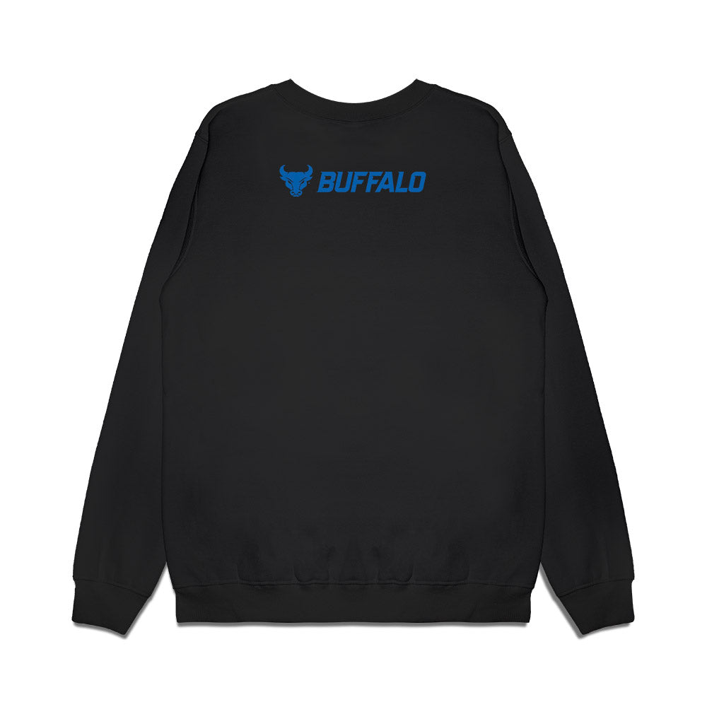 Buffalo - NCAA Football : Red Murdock - KING OF FORCED FUMBLES Premium Crewneck Sweatshirt-1