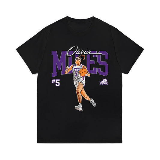 TCU - NCAA Women's Basketball : Olivia Miles - Caricature Comfort Colors T-Shirt-0