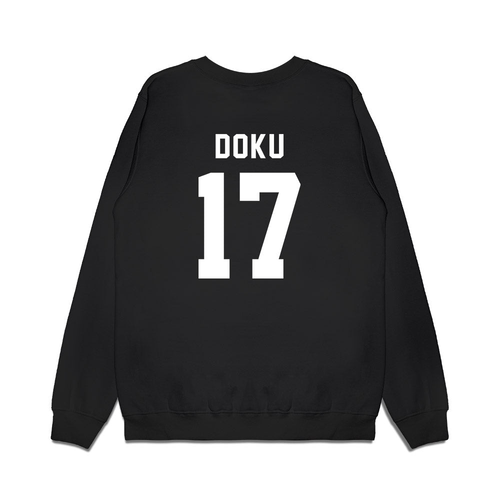 Delaware - NCAA Football : Emmanuel Doku - Sports Shersey Premium Crewneck Sweatshirt-1
