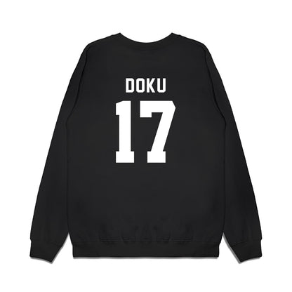Delaware - NCAA Football : Emmanuel Doku - Sports Shersey Premium Crewneck Sweatshirt-1