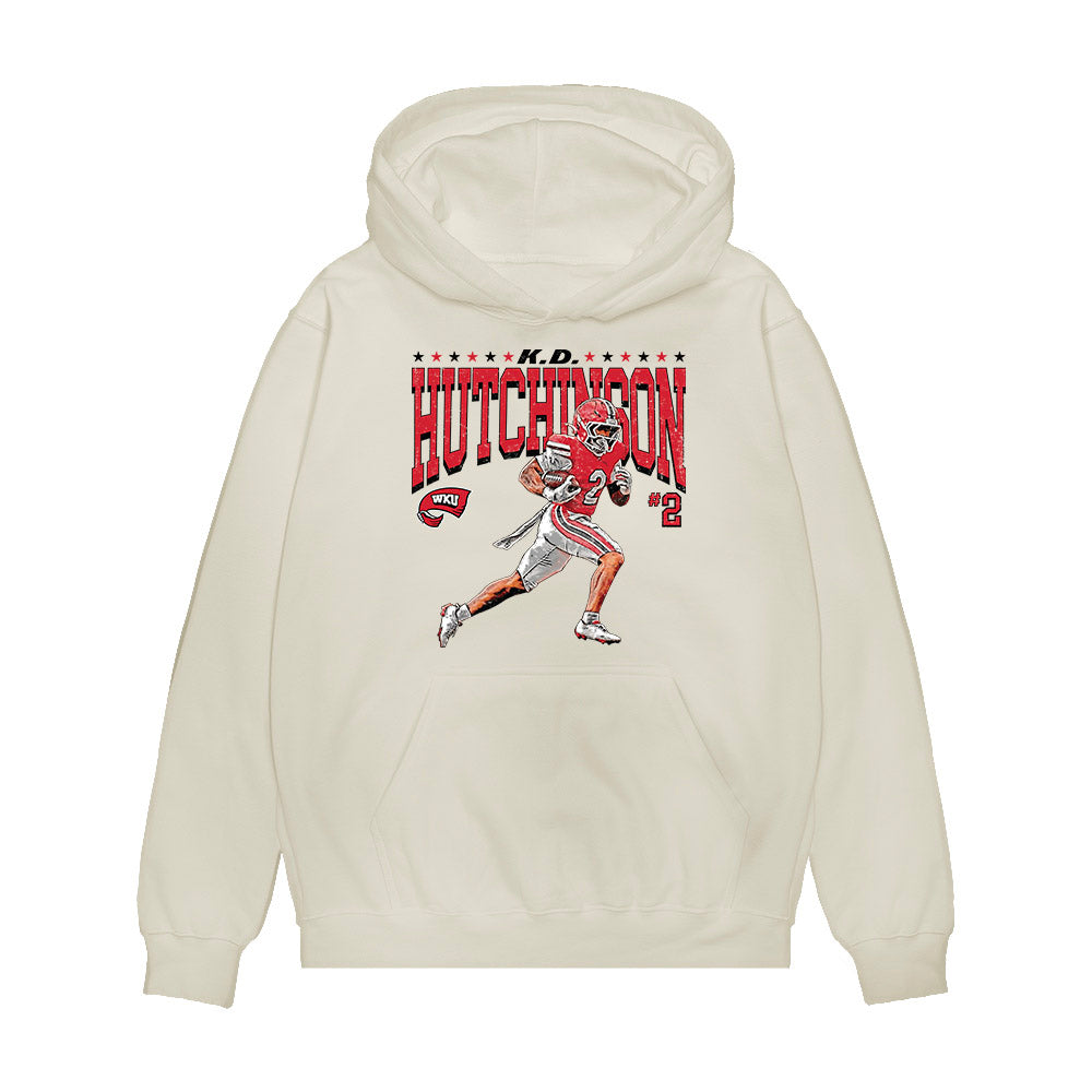 Western Kentucky - NCAA Football : KD Hutchinson - Collage Premium Hooded Sweatshirt-0