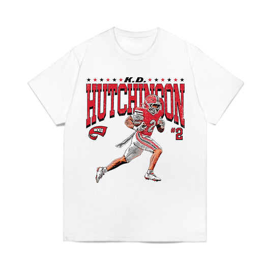Western Kentucky - NCAA Football : KD Hutchinson - Collage Comfort Colors T-Shirt-0