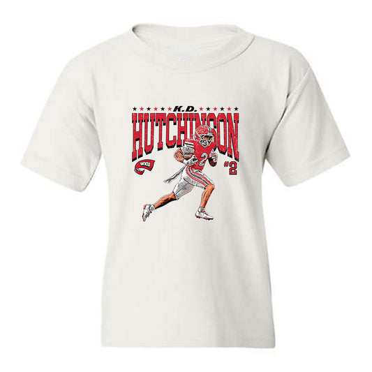 Western Kentucky - NCAA Football : KD Hutchinson - Collage Youth T-Shirt-0