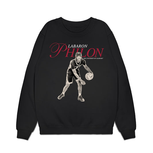 Alabama - NCAA Men's Basketball : Labaron Philon - Legacy Premium Crewneck Sweatshirt-0