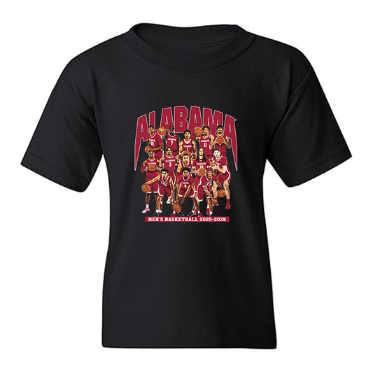 Alabama - NCAA Men's Basketball : - Team Collage Youth T-Shirt-0