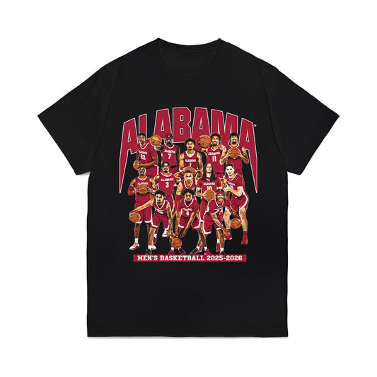 Alabama - NCAA Men's Basketball : - Team Collage Comfort Colors T-Shirt-0