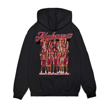 Alabama - NCAA Women's Basketball : - Team Collage Premium Hooded Sweatshirt-1