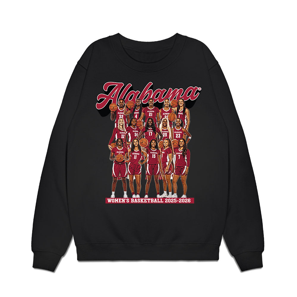 Alabama - NCAA Women's Basketball : - Team Collage Premium Crewneck Sweatshirt-0