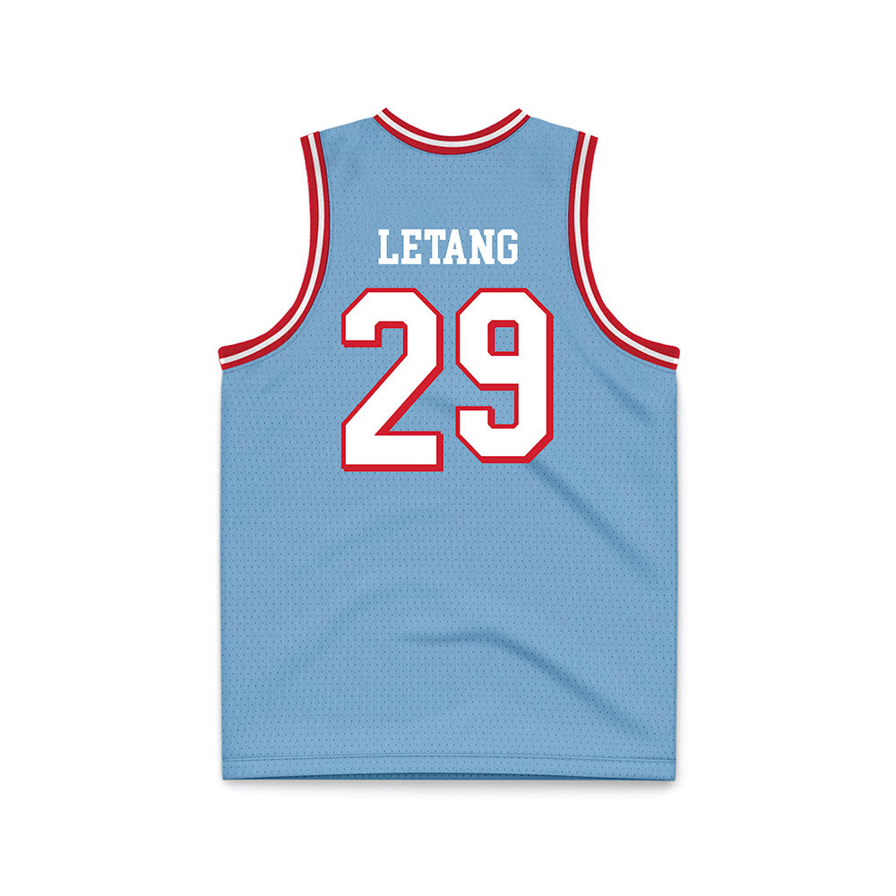 Dayton - NCAA Men's Basketball : Amael LEtang - Chapel Blue Basketball Jersey-1