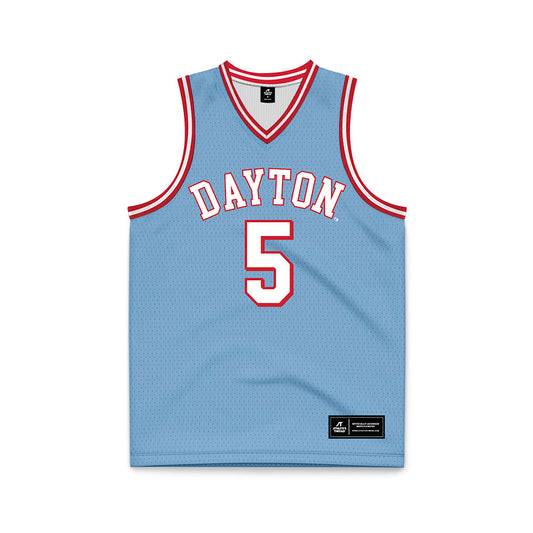 Dayton - NCAA Men's Basketball : Adam Njie Jr. - Chapel Blue Basketball Jersey-0