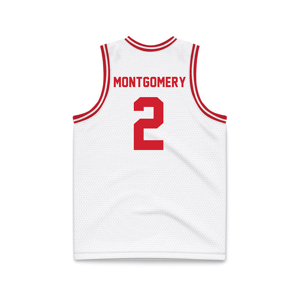 Dayton - NCAA Men's Basketball : De'Shayne Montgomery - White Basketball Jersey-1