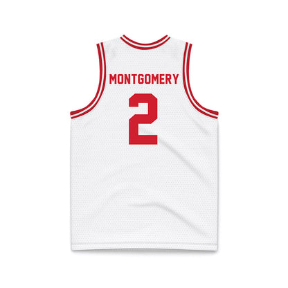 Dayton - NCAA Men's Basketball : De'Shayne Montgomery - White Basketball Jersey-1