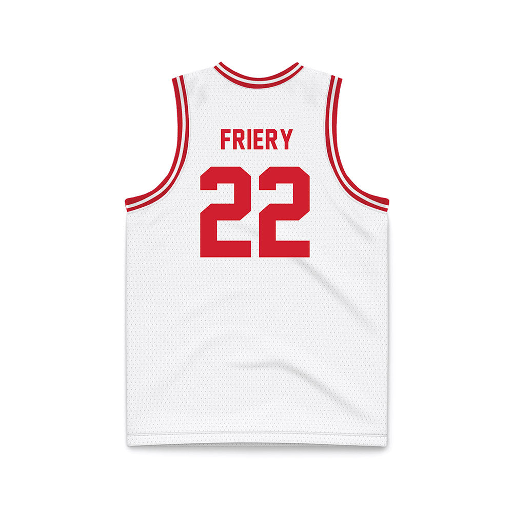 Dayton - NCAA Men's Basketball : Damon Friery - White Basketball Jersey-1