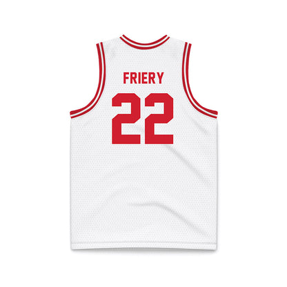 Dayton - NCAA Men's Basketball : Damon Friery - White Basketball Jersey-1