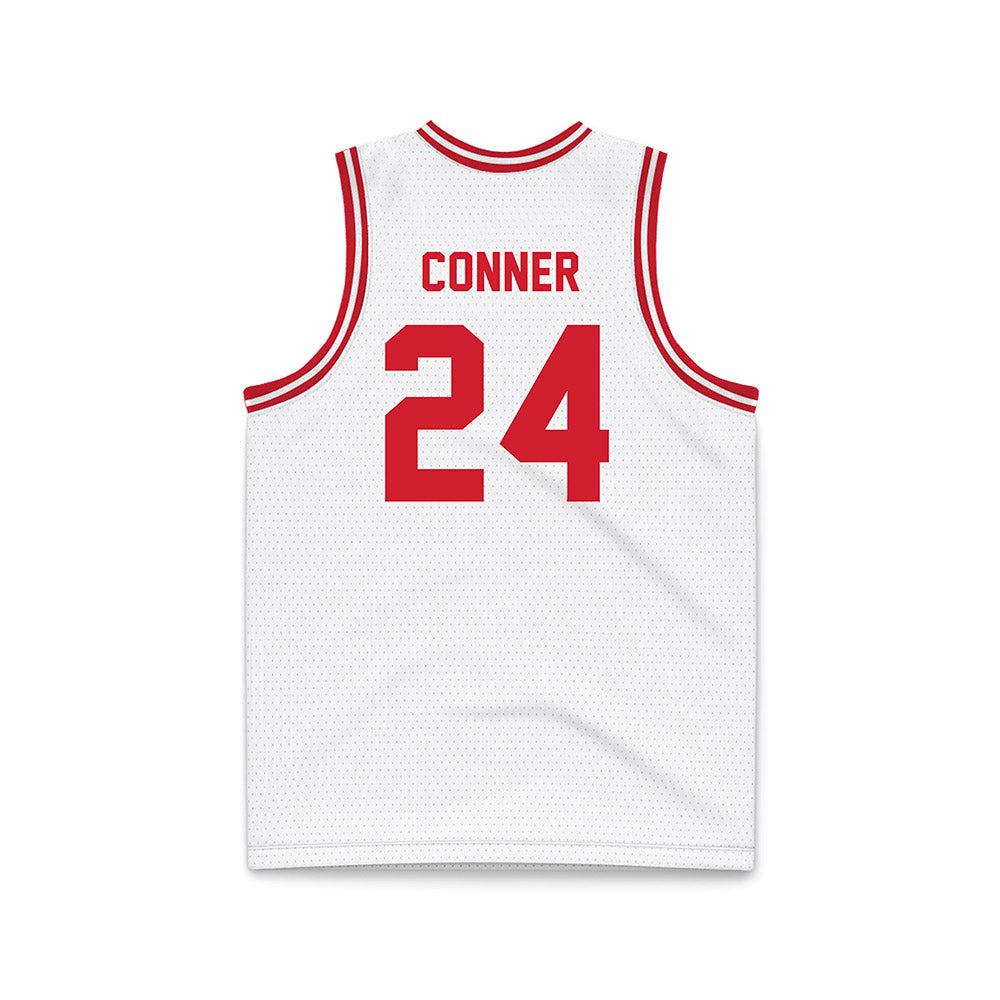 Dayton - NCAA Men's Basketball : Jacob Conner - White Basketball Jersey-1