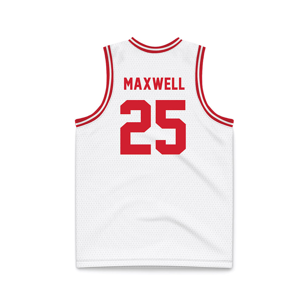 Dayton - NCAA Men's Basketball : Will Maxwell - White Basketball Jersey-1