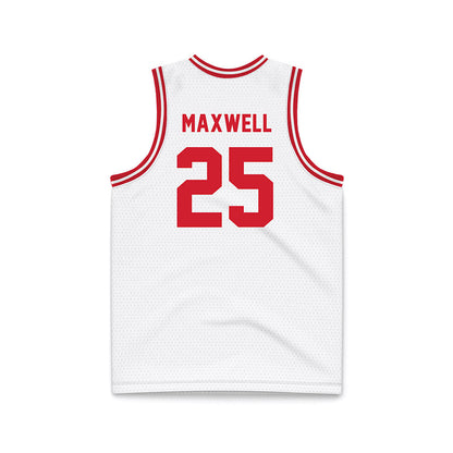 Dayton - NCAA Men's Basketball : Will Maxwell - White Basketball Jersey-1