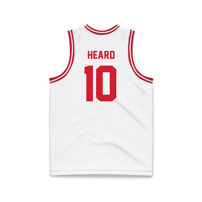 Dayton - NCAA Men's Basketball : Bryce Heard - White Basketball Jersey-1