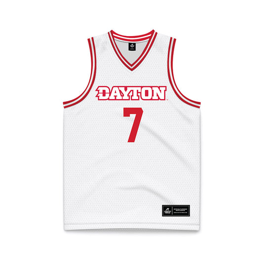 Dayton - NCAA Men's Basketball : Keonte Jones - White Basketball Jersey-0
