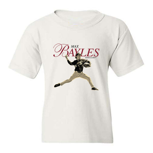 SCU - NCAA Baseball : Max Bayles - Legacy Youth T-Shirt-0